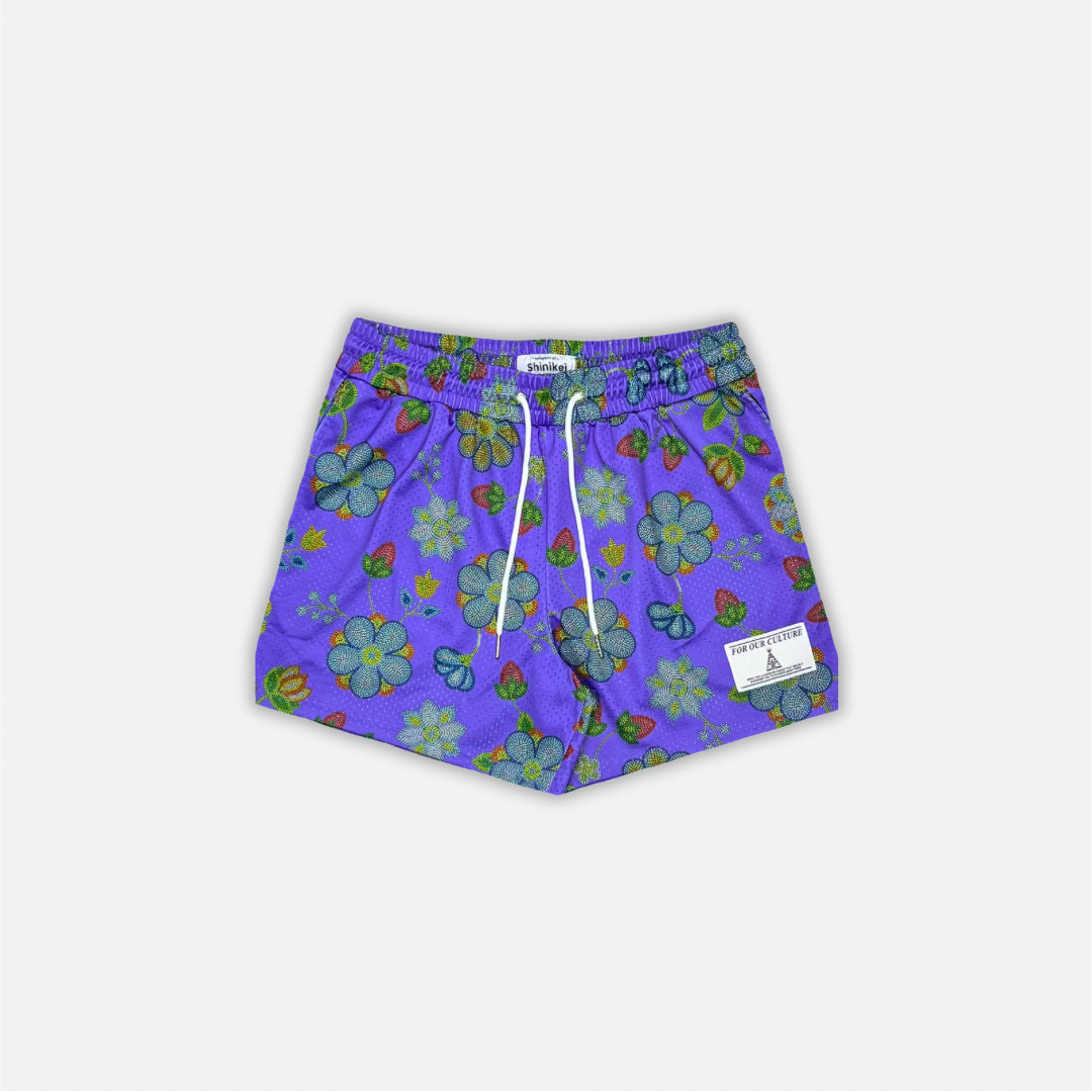Shinikei Purple Beaded Floral