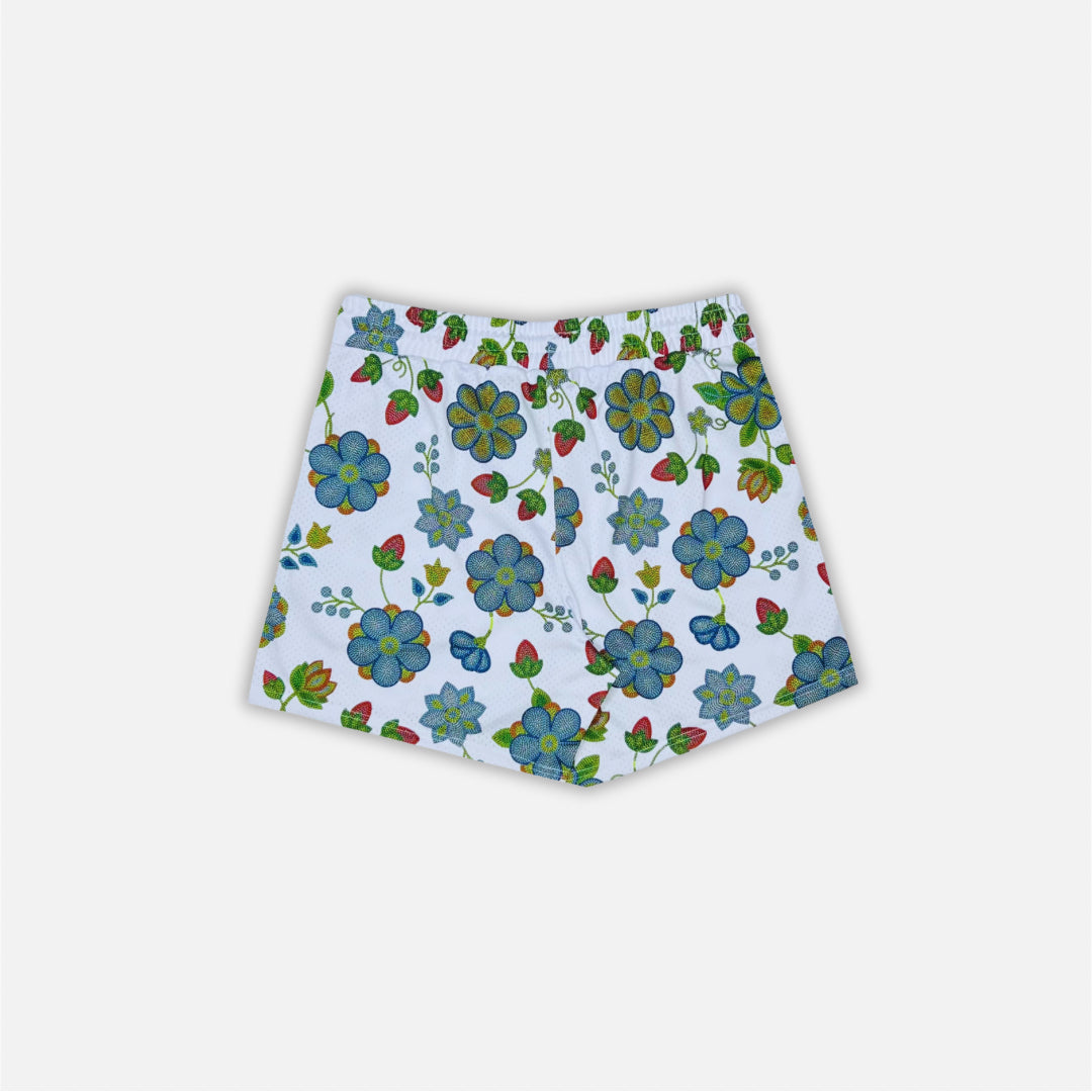 Shinikei White Beaded Floral