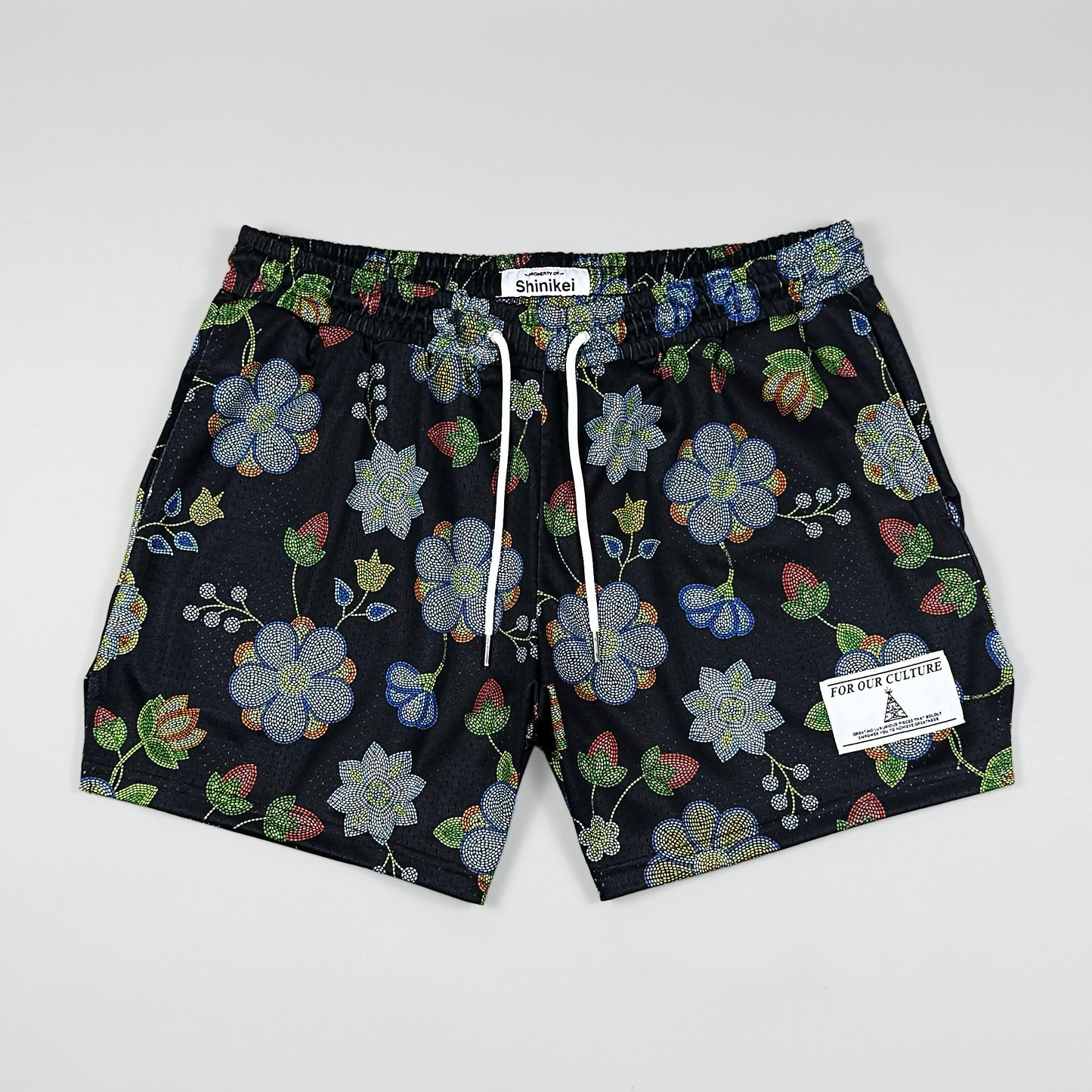 Shinikei Black Beaded Floral