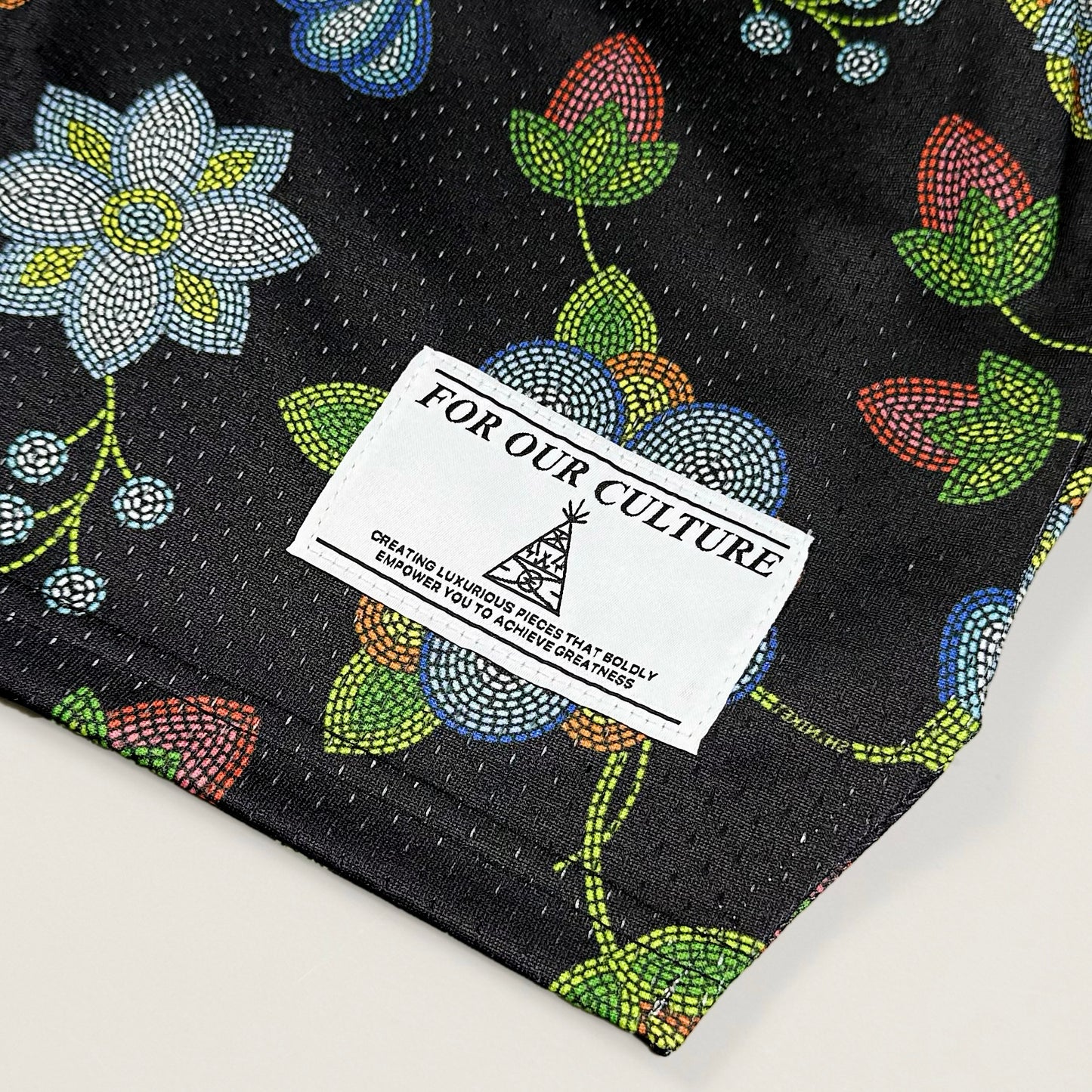 Shinikei Black Beaded Floral