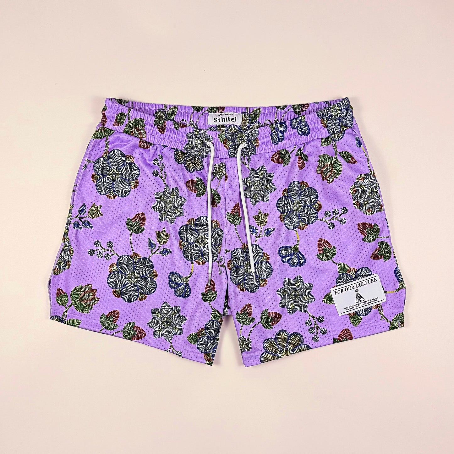 Shinikei Lavender Beaded Floral
