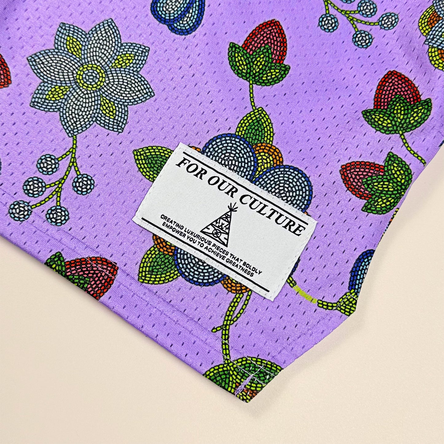Shinikei Lavender Beaded Floral