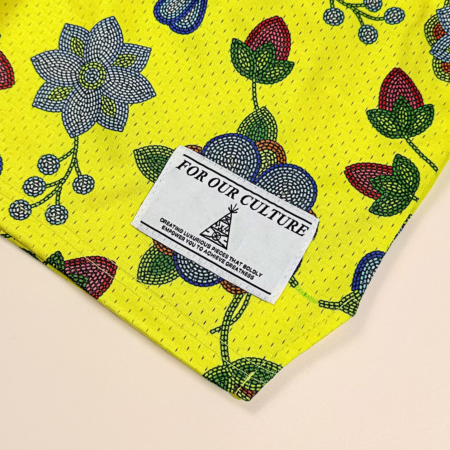 Shinikei Yellow Beaded Floral