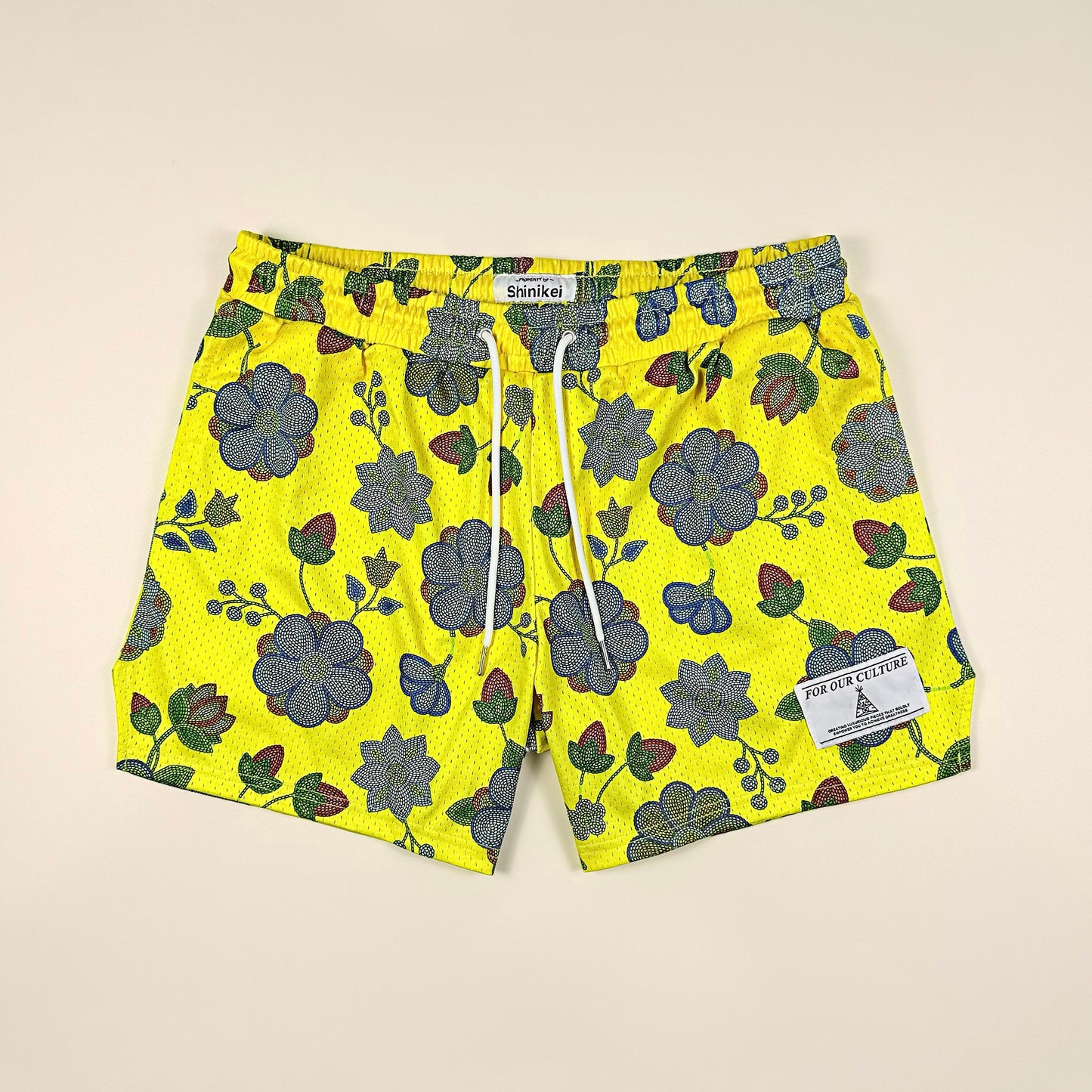 Shinikei Yellow Beaded Floral