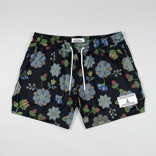Shinikei Black Beaded Floral