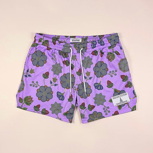 Shinikei Lavender Beaded Floral