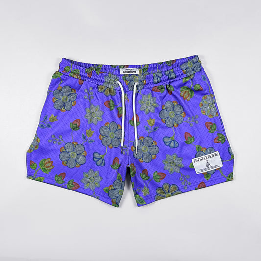 Shinikei Purple Beaded Floral