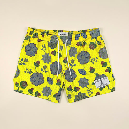 Shinikei Yellow Beaded Floral