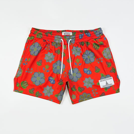 Shinikei Red Beaded Floral