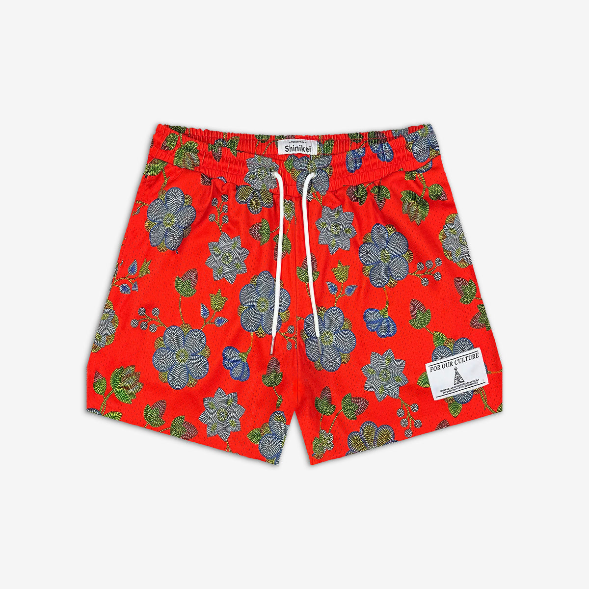Shinikei Red Beaded Floral