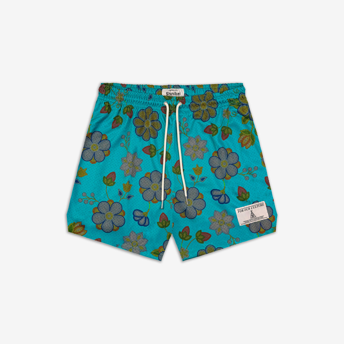 Shinikei Teal Beaded Floral